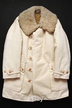 40 S Ww2 Ww2 Suède Armée Armée De L'air Force Manteau De Mouton Militaire Vintage Veste En Cuir