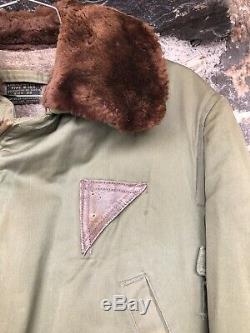 40s Vintage Ww2 Us Army Air Force Flight Jacket B15 A B15 Militaire A