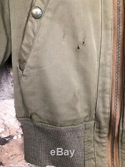 40s Vintage Ww2 Us Army Air Force Flight Jacket B15 A B15 Militaire A