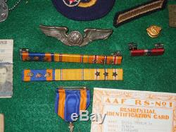 5ème Armée Américaine 90ème Groupe De Bombardement Jolly Roger Group Journal De Combat Médailles