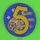 5ème Armée De L'air Des États-unis Us Army-made Bullion Patch Original Ww2 Seconde Guerre Mondiale