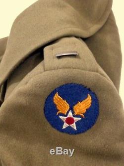 Aaf 1942 Veste En Laine Militaire Siège De L'armée Américaine De La Force Aérienne Laine Patch # A8