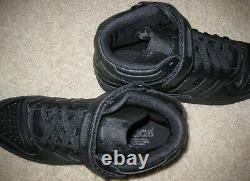 Adidas Originals Forum MID Shoes 2008 Triple All Black Raffiné High Top Hommes 10