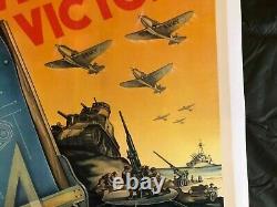 Affiche De Guerre Originale De Wwii Ww2 Invent Pour La Victoire Us Army Navy Airfront