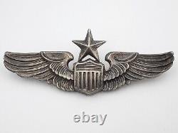 Ailes De Pilote Principal De La Force Aérienne De La Deuxième Guerre Mondiale 3 Sterling Silver Ns Meyer