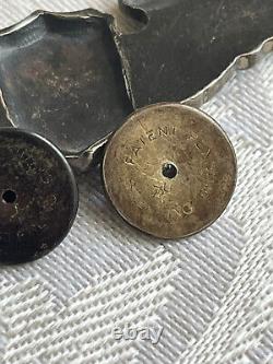 Ailes de pilote de service en argent sterling WWII Forces aériennes de l'armée américaine épingle de veste #2