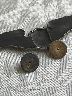 Ailes de pilote de service en argent sterling WWII Forces aériennes de l'armée américaine épingle de veste #2