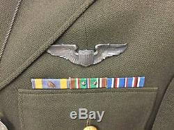 Air Corp Army Veste Officier Dress 9 Ailes De Vol Pilote Clair Leslie Air Force