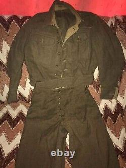 Antique British Army Ww2 Veste De L'armée De L'air Pantalon De Soldat Uniforme 1940s