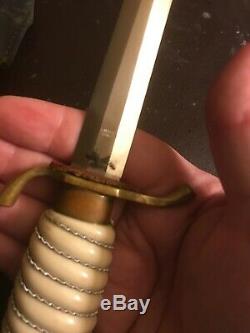 Antique C Cj Juillet Herbertz Solingen Armée Allemande Ou Airforce Type De Couteau Dagger