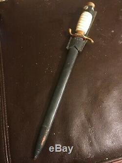 Antique C Cj Juillet Herbertz Solingen Armée Allemande Ou Airforce Type De Couteau Dagger