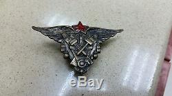 Armée De L'air Ussr Armée 1938 Année Type Pilote-technicien Badge Médaille Ultra Rare Ww 2