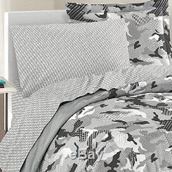 Army Navy Airforce Camo Camouflage Consolateur Full Set Twin Bed Literie Oreiller