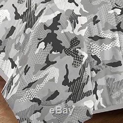 Army Navy Airforce Camo Camouflage Consolateur Full Set Twin Bed Literie Oreiller