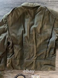Authentic Original Wwii 4th Air Force Us Army Jacket W Patches Sergent Caporal