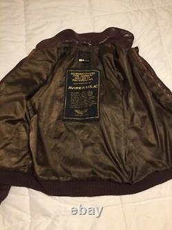 Avirex Us Army Air Forces Brown Flight Bomber Jacket Type-a2 Sz M 40 Han Solo