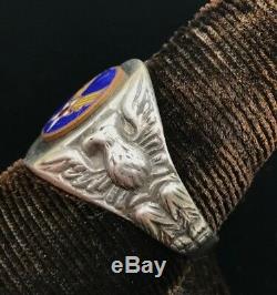 Bague En Argent Sterling Vintage Wwii Us Army Air Forces