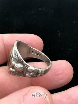 Bague En Argent Sterling Vintage Wwii Us Army Air Forces