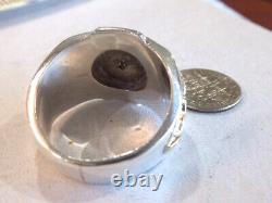 Bague en argent sterling 10K avec un aigle pour l'aviation de l'armée de l'air des États-Unis