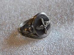 Bague pour homme de l'ancienne US Army Air Corp de la Seconde Guerre mondiale, taille 10