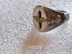 Bague pour homme de l'ancienne US Army Air Corp de la Seconde Guerre mondiale, taille 10