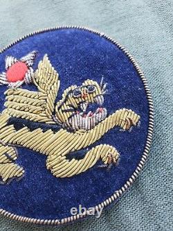 Beautif Rare Wwii Us Army Air Corps 14th Air Force Avg Bullion Patch