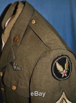 Blouson Cbi De L'armée De L'air Américaine, Seconde Guerre Mondiale, Théâtre Aaf Fabriqué Avec Des Ailes D'artilleur Aérien