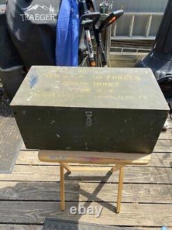 Boîte en bois de type C-3 pour la sangle de bombe de l'US Army Air Forces de la Seconde Guerre mondiale