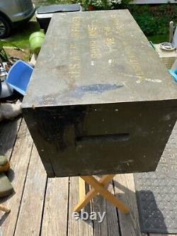 Boîte en bois de type C-3 pour la sangle de bombe de l'US Army Air Forces de la Seconde Guerre mondiale