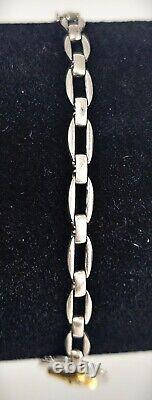 Bracelet d'identification pilote en argent sterling vintage avec ailes en or, Forces aériennes de l'armée américaine de la Seconde Guerre mondiale