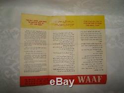 Brochure Waaf Women Air Force Palestine - Hébreu Juif - Armée Britannique Ww2 - Raf Ats