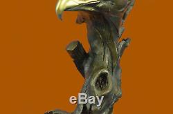 Bronze Marbre Eagle Head Buste Military Army Air Force Marine Colonel Gift Sculpt