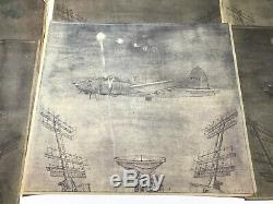 Carte Seconde Guerre Mondiale Avion Sketches Us Army Air Forces Aériennes Photographique Section Album