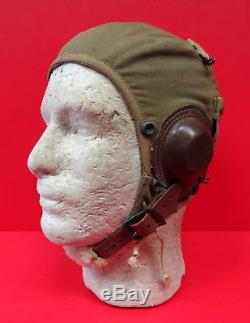 Casque Aérien De Type A-9 Army Air Forces Case Avec Ear Cups