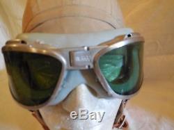 Casque Bates Avec Lunettes De Protection An-6520, Vol An-h-15 Du Pilote Aaf De La 2e Guerre Mondiale