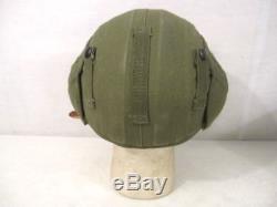 Casque De Flak M4a2 De L'armée De L'air De La Seconde Guerre Mondiale Flak Complet Avec Sangle De Chien Unissued # 1