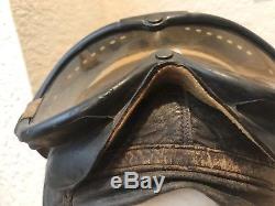 Casque De Vol / Lunettes / Masque À Oxygène 1943 Armée De L'air Américaine Fabriquée Aux États-unis Stk302