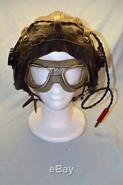 Casque En Cuir An 6530 Pour Casque De Vol An-1130 De Perfect De La 2e Guerre Mondiale