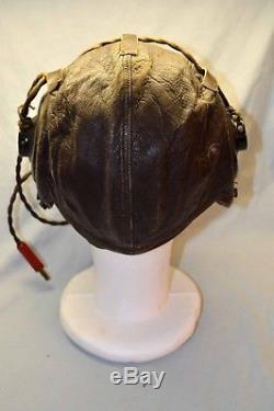 Casque En Cuir An 6530 Pour Casque De Vol An-1130 De Perfect De La 2e Guerre Mondiale