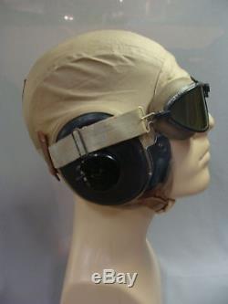 Casque Et Lunettes De Protection Bates, Pilote De L'armée De L'air De La Seconde Guerre Mondiale, Vol Aaf An-h-15