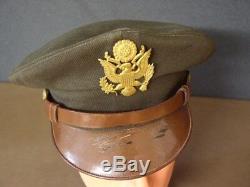 Casque Od Elastique Du Concasseur Pilote De L'armée De L'air Américaine Ww2