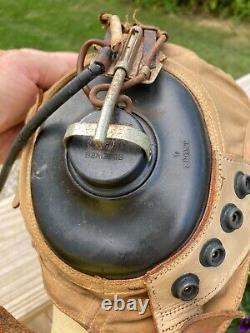 Casque de pilote d'été AN-H-15 des Forces aériennes de l'armée des États-Unis RARE HEADSET