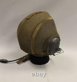 Casque de vol d'aviateur de l'armée de l'air de la Seconde Guerre mondiale utilisé