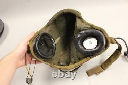 Casque de vol d'aviateur de l'armée de l'air de la Seconde Guerre mondiale utilisé