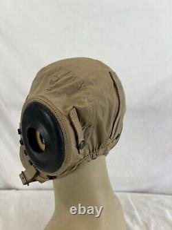 Casque de vol d'été pour pilotes de l'US Army Air Forces de la Seconde Guerre mondiale AN-H-15 1944, taille moyenne, excellent état