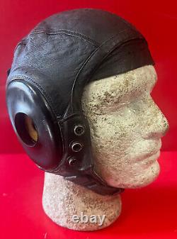 Casque de vol en cuir Type A-11 des Forces aériennes de l'Armée