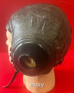 Casque de vol en cuir Type A-11 des Forces aériennes de l'armée