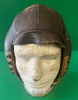 Casque de vol en cuir de type A-11 du pilote des Forces aériennes de l'armée