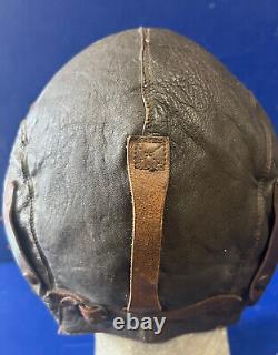 Casque de vol en cuir de type A-11 du pilote des Forces aériennes de l'armée