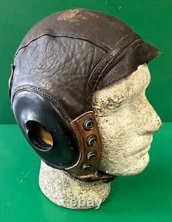 Casque de vol en cuir de type A-11 du pilote des Forces aériennes de l'armée